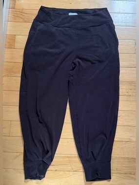 FLX Women’s Straight Leg Jogger sweatpants Black Taper Size XL